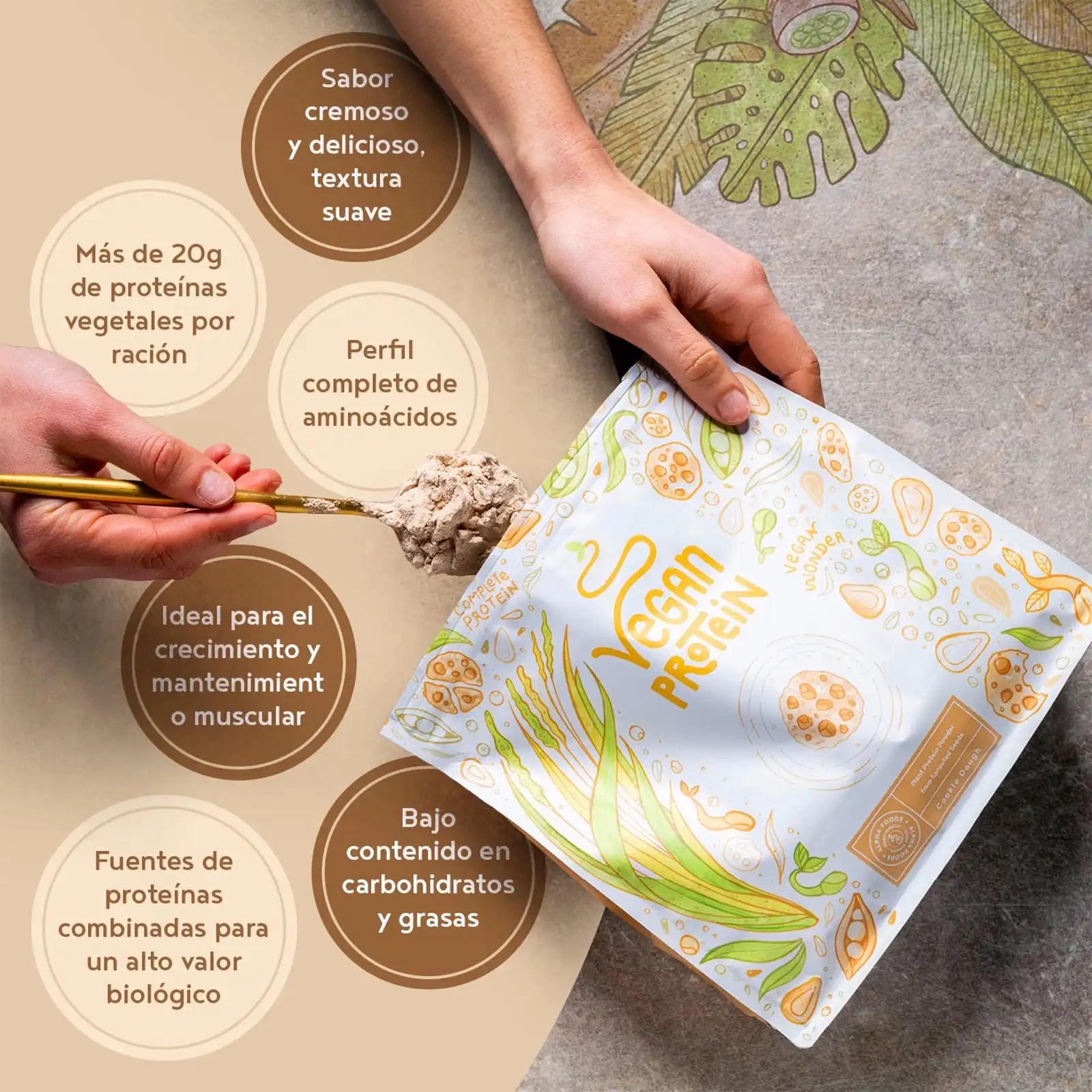 A+ One - Vegan Protein - Sabor a Galleta