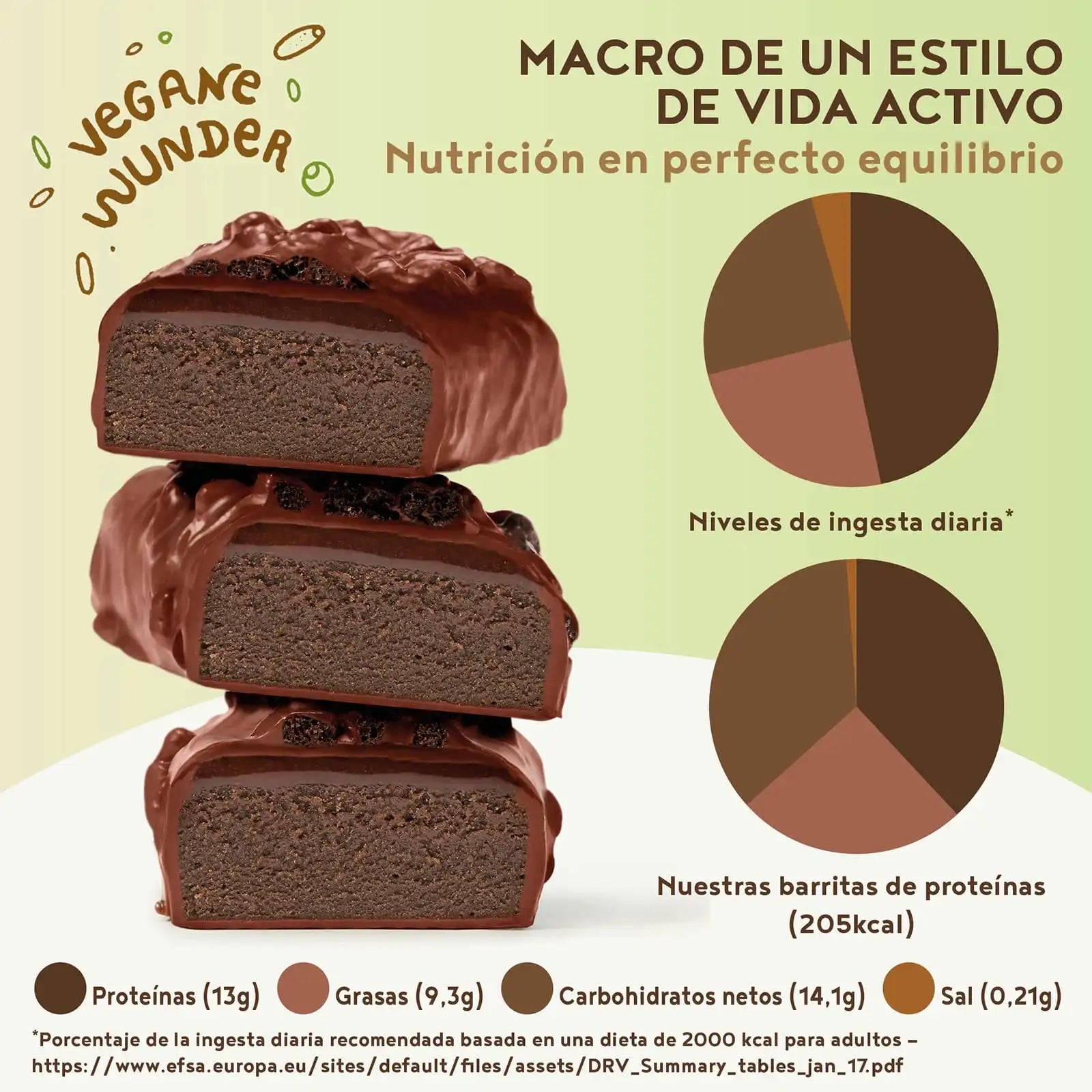 A+ Three - Barritas de proteínas - Doble Chocolate Brownie