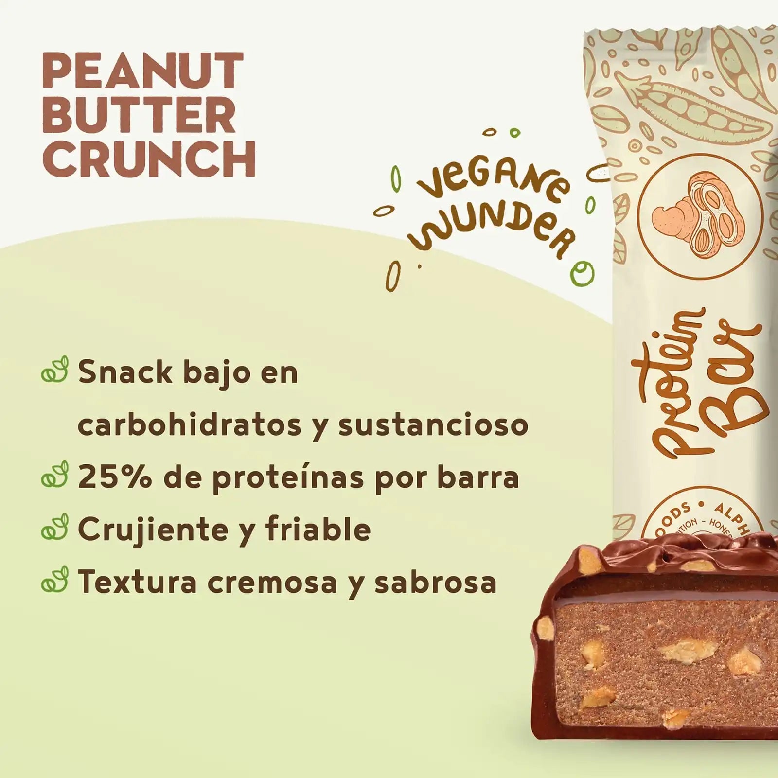 A+ One - Barritas de proteínas - Peanut Butter Crunch